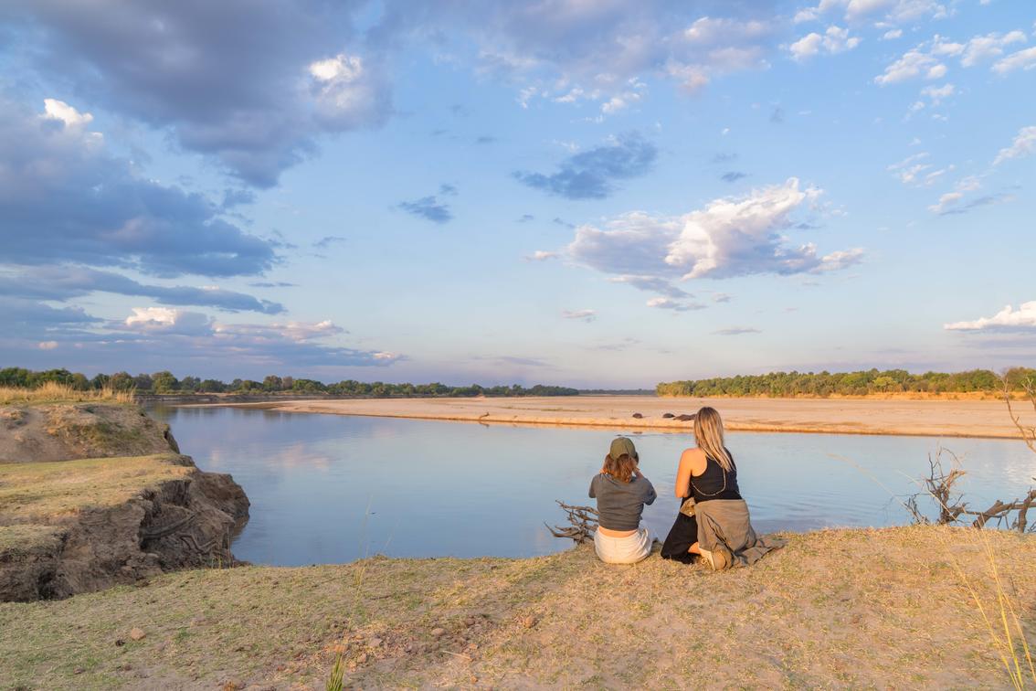 Riverside scene at South Luangwa National Park.