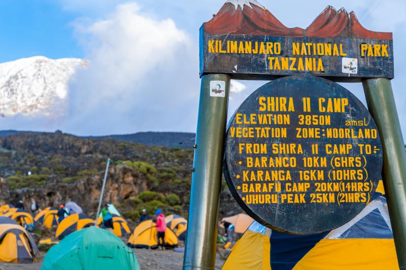 Day 3 -  Machame Camp (3,010 m) — Shira Camp (3,845 m)