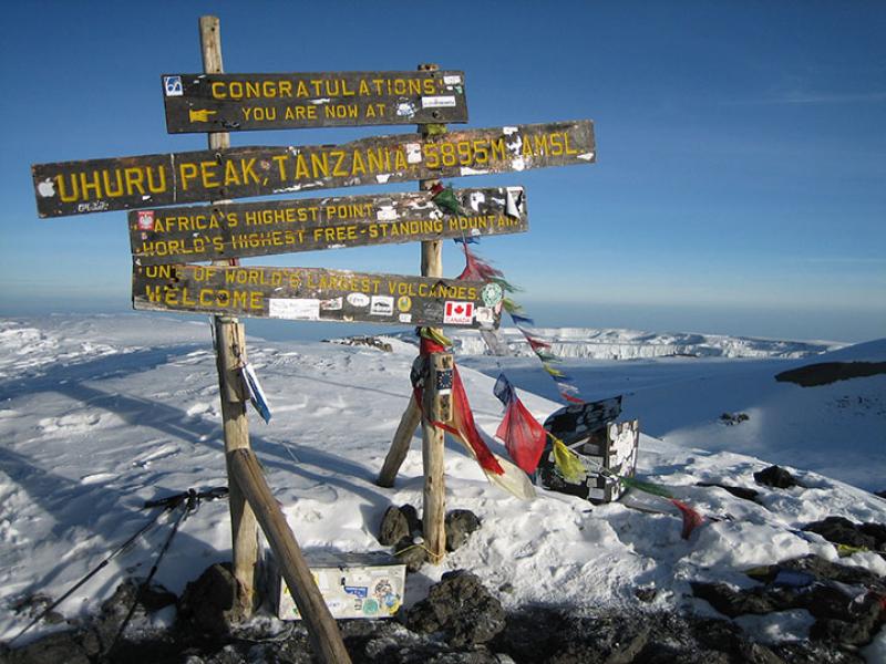 Day 6 -  Barafu Camp (4,640 m) — Uhuru Peak (5,895 m) — Millennium Camp (3,820 m)   